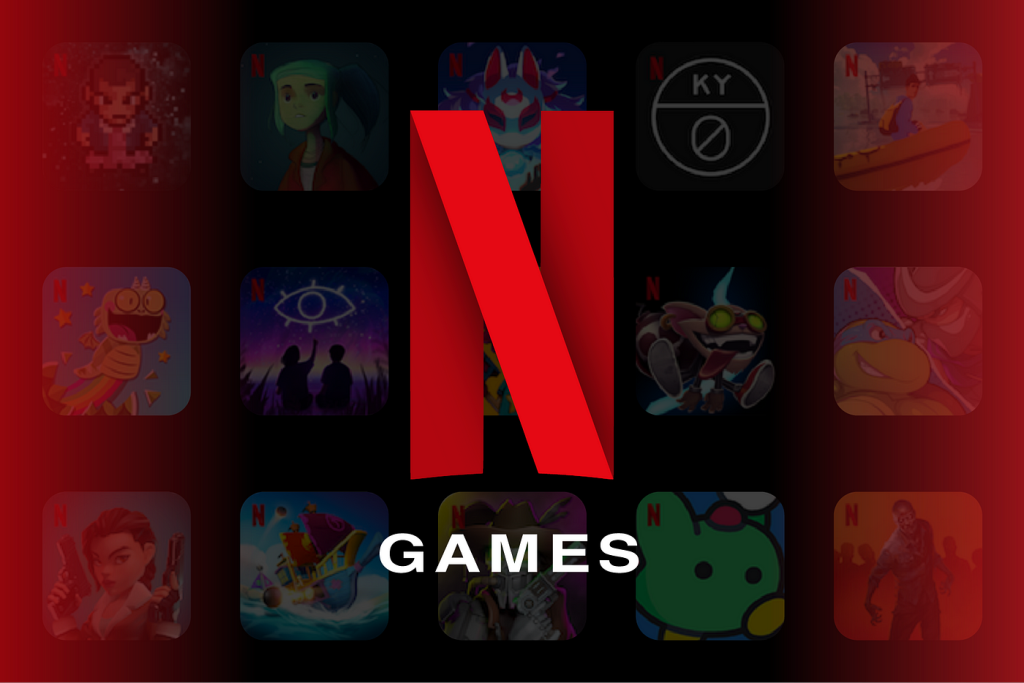 Visuel des jeux-vidéo proposés par Netflix